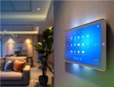 Smart Home Steuerungspanel für moderne Hausautomation und vernetzte Gebäudetechnik